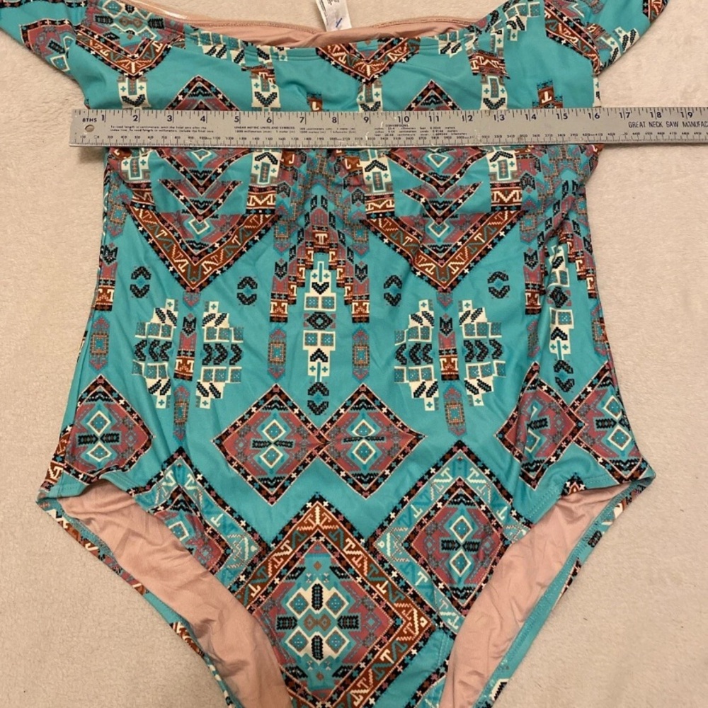 Mae Tribal Aztec Multicolor One Piece - Picture 13 of 14